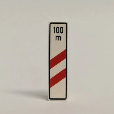 1x4 Tile "Bake mit Entfernungsangabe"