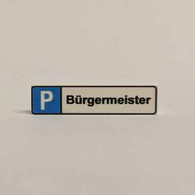 "Parkplatzkennzeichen" 1x4 Tile zur Auswahl