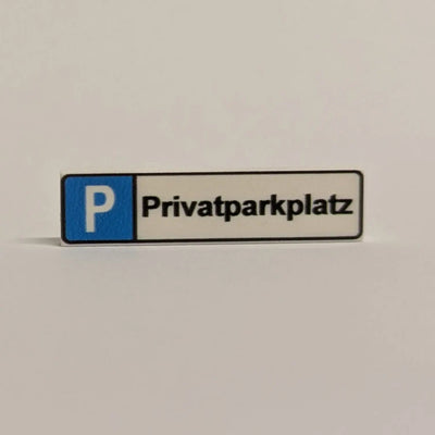 "Parkplatzkennzeichen" 1x4 Tile zur Auswahl