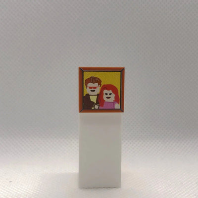 "X-Hero couple picture" 2x2 Tile