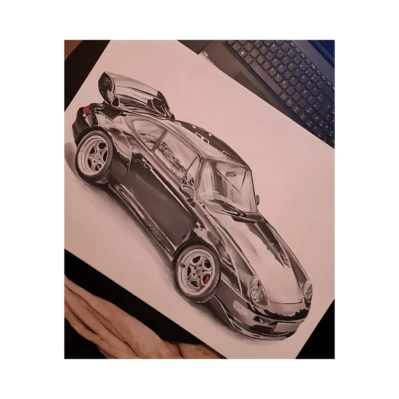 Dein Auto als handgezeichnetes Unikat – personalisiertes Kunstwerk auf Papier