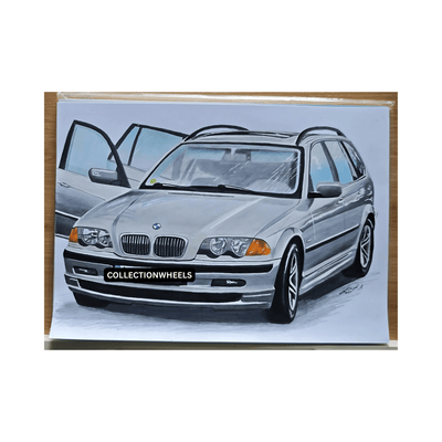 Dein Auto als handgezeichnetes Unikat – personalisiertes Kunstwerk auf Papier