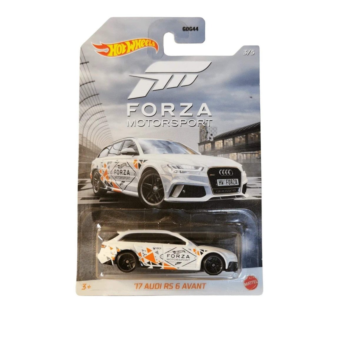 Hot Wheels 17 Audi RS 6 Avant 3/5 Forza Long Card Collection Wheels HW