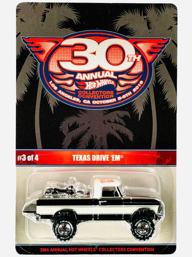 Hot Wheels 2016 30th Annual Collectors Convention Texas Drive 'EM IBV/Sample Collection Wheels HW