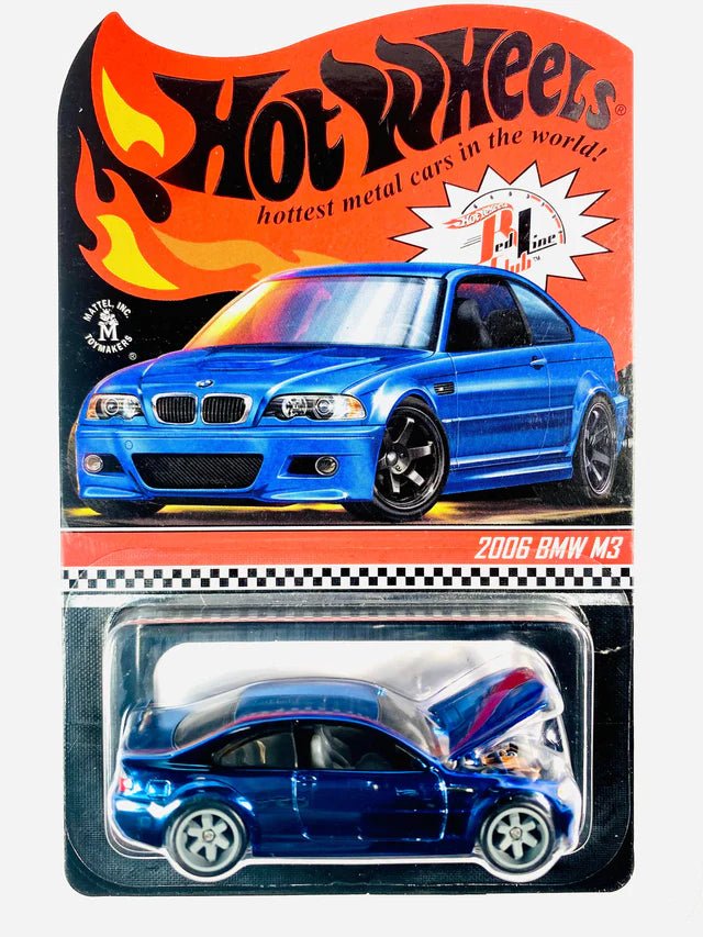 Hot Wheels 2021 RLC Exclusive 2006 BMW M3 Blue Damaged Card Collection Wheels HW