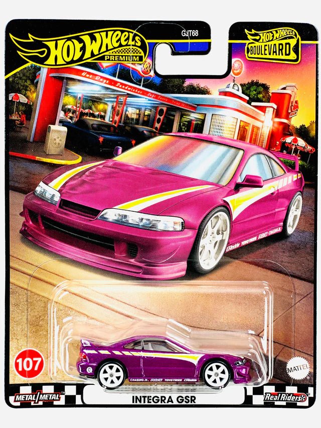 Hot Wheels 2024 Boulevard Custom '01 Acura Integra GSR 107 Collection Wheels HW