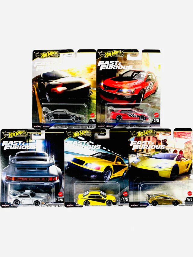 Hot Wheels 2025 Fast & Furious Case M (5er Set) Collection Wheels HW