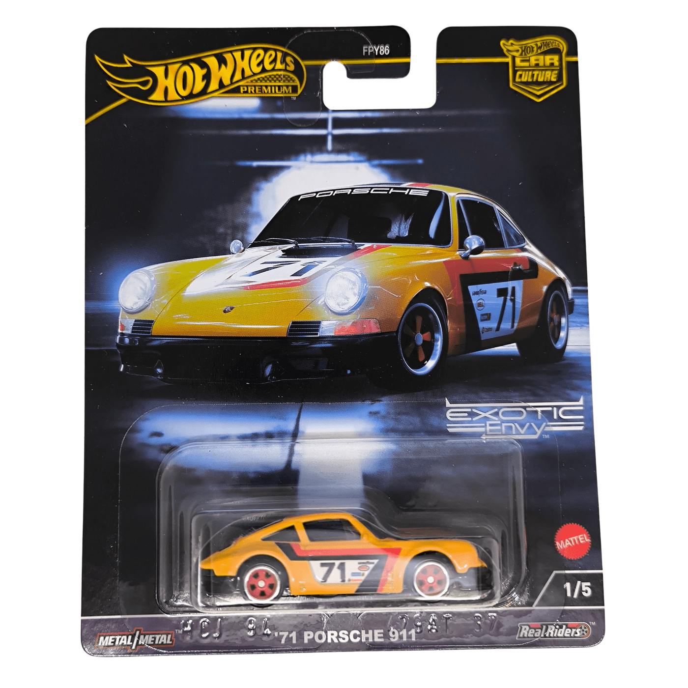 Hot Wheels 71 Porsche 911 1/5 Premium