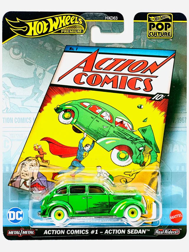 Hot Wheels Action Sedan Action Comics 1 Pop Culture 2025 Collection Wheels HW