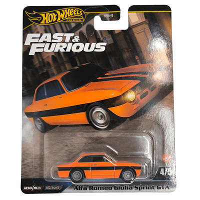 Hot Wheels Alfa Romeo Giulia Sprint GTA 4/5 Premium Fast Furious