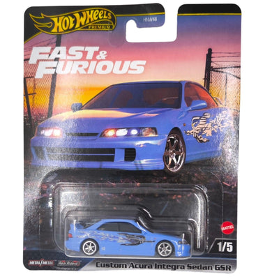 Hot Wheels Premium Custom Acura Integra Sedan GSR 1/5 Fast Furious