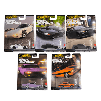 Hot Wheels Fast & Furious Set 1 - 5 Premium Sale
