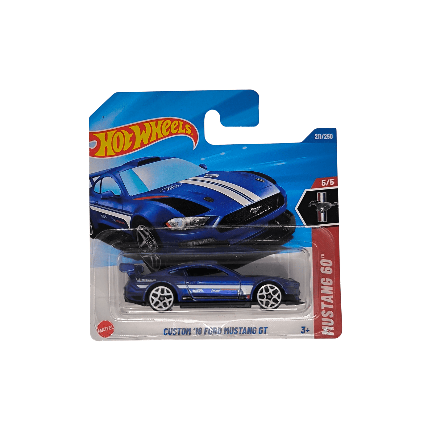 Hot Wheels Mainline Custom 18 Ford Mustang GT 211/250 2025