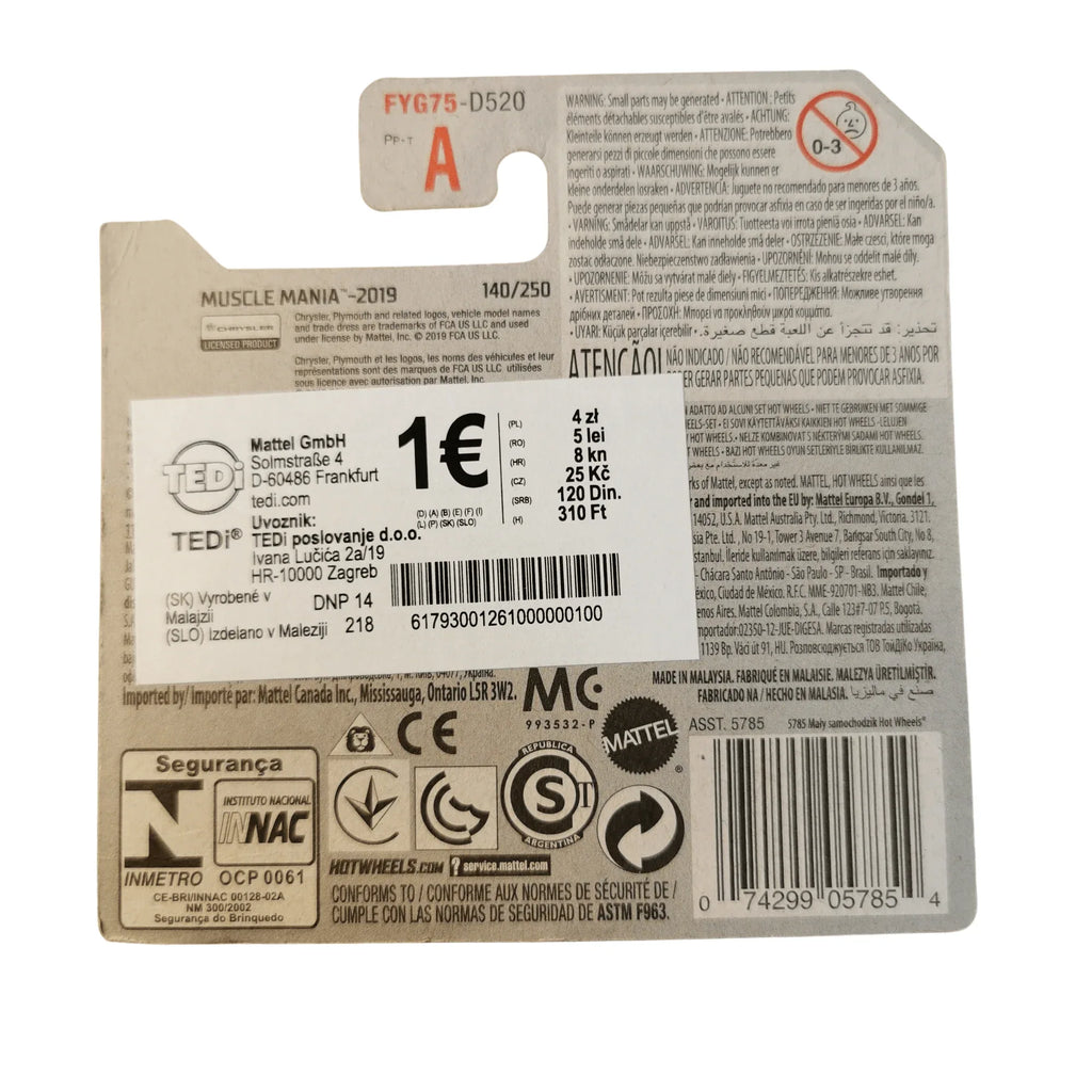 Hot Wheels Mainline King Kuda 140/250 2019