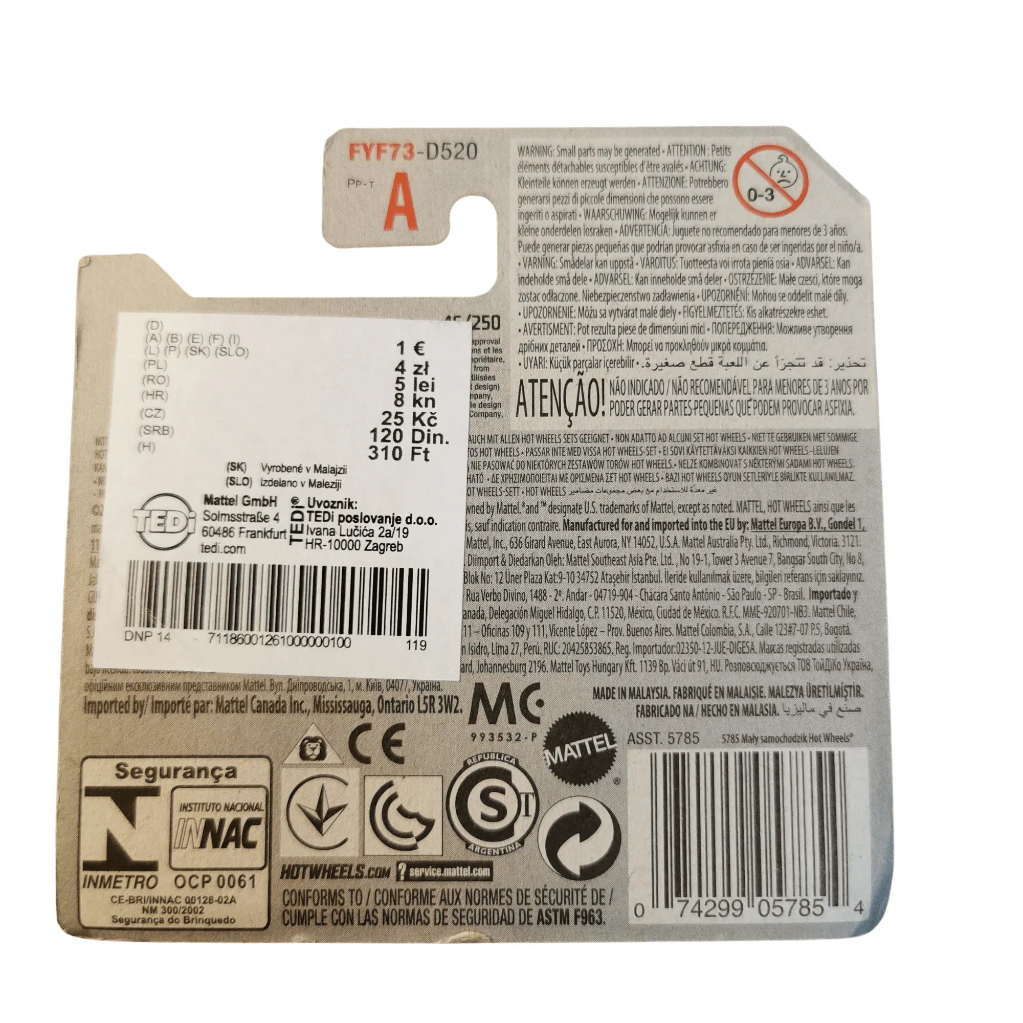 Hot Wheels Mainline Volkswagen Käfer Racer 46/250 2019