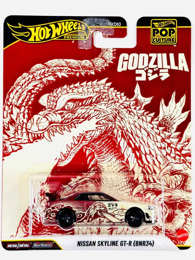 Hot Wheels Nissan Skyline GT - R BNR34 Godzilla Pop Culture 2026 Collection Wheels HW