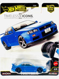 Hot Wheels Nissan Skyline GT - R V - Spec II BNR34 Car Culture Timeless Icons 2025 Collection Wheels HW