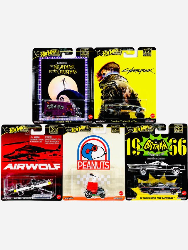 Hot Wheels Pop Culture 2025 Case M 5er Set Collection Wheels HW