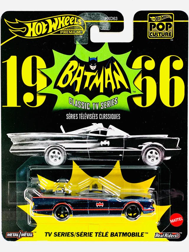 Hot Wheels Pop Culture Batman '66 TV Series Batmobile Collection Wheels HW