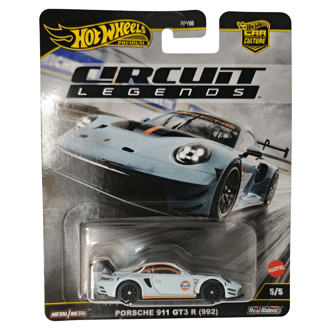 Hot Wheels Porsche 911 GT3 R 992 5/5 Premium