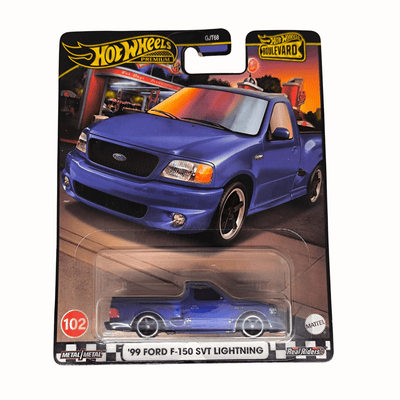 Hot Wheels Premium 99 Ford F - 150 SVT Lightning 102 Boulevard