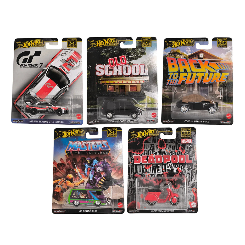 Hot Wheels Premium Pop Culture 1-5 5er Set