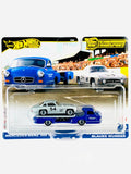Hot Wheels Team Transport Mercedes - Benz 300 SL & '55 Blaues Wuder 2024 Collection Wheels HW