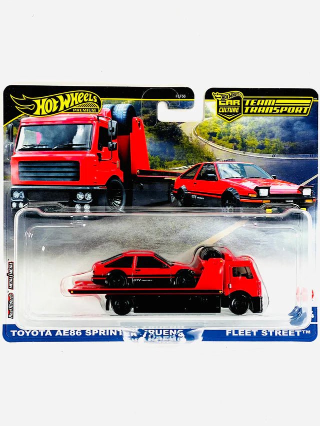 Hot Wheels Team Transport Toyota AE86 Sprinter Trueno & Fleet Street 84 Collection Wheels HW