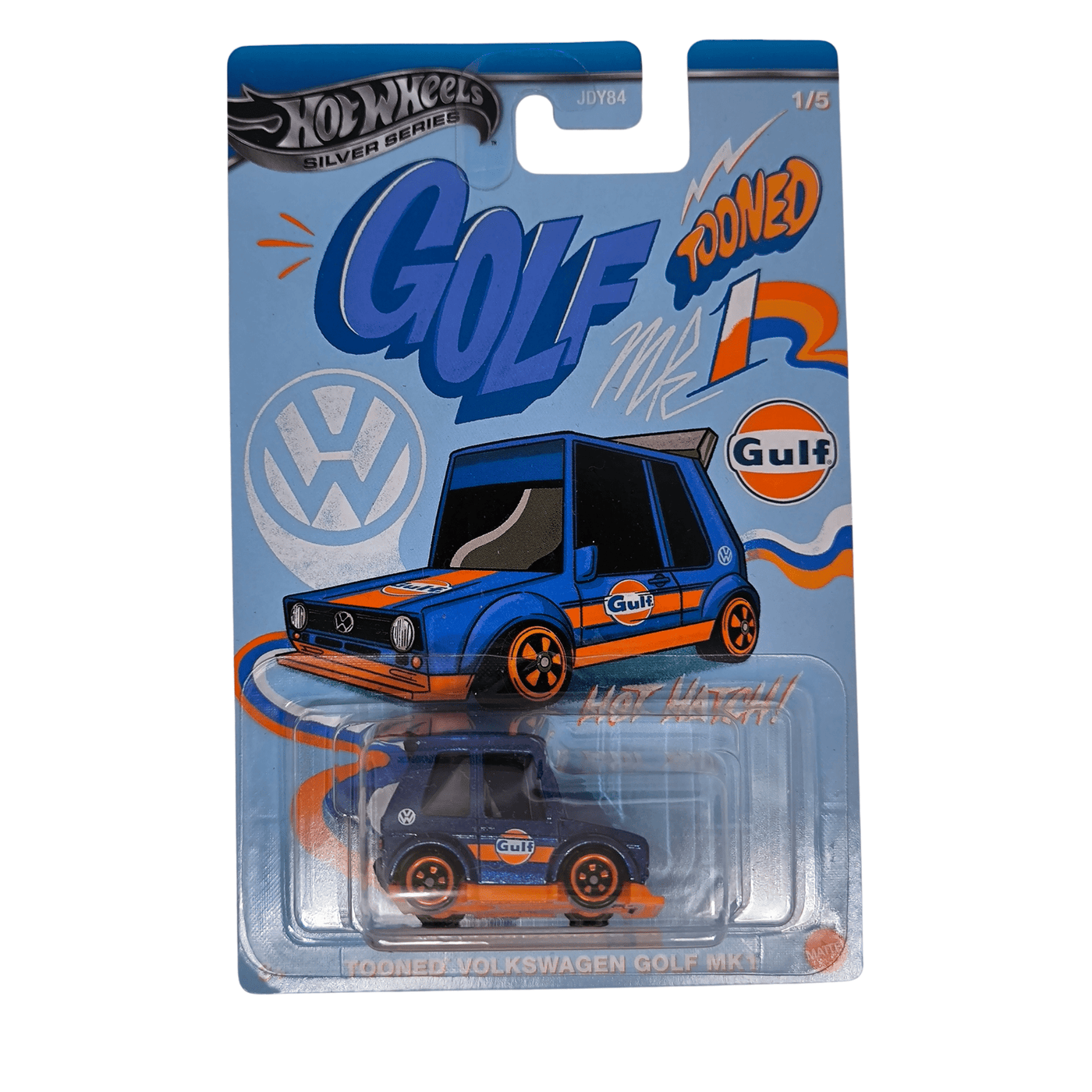 Hot Wheels Tooned Volkswagen Golf MK1 1/5 Long Card Sale